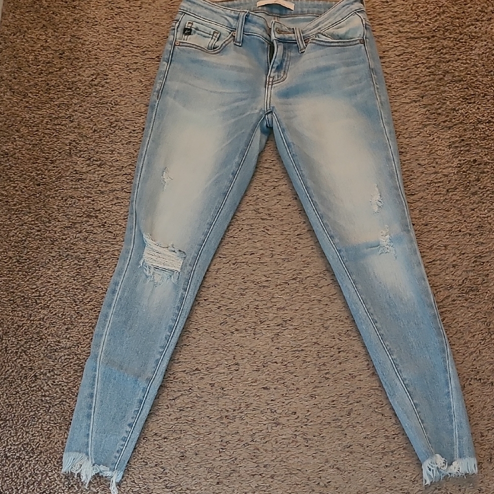 KanCan Blue Skinny Distressed Jeans